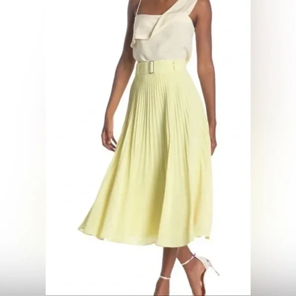 Club Monaco Split Pleat Size 2 Skirt - Picture 2 of 8